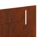 vidaXL Obrubník trávnika 10 ks 102 x 4 x 4 cm Oceľ Hrdzavý