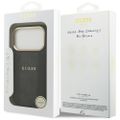 Puzdro Guess pre iPhone 17 Pro HC MAGSAFE PU S 4G PU PRUHOVANÉ čierne