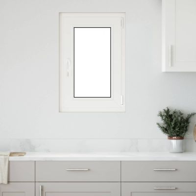 vidaXL Podkrovné okno RISOR 50 x 75 cm PVC a sklo Biela