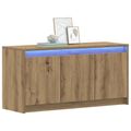 vidaXL TV skrinka 100 x 34 x 50 cm Dub artisan Kompozitné drevo