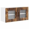 vidaXL Dvierka na umývačku Kalmar Dymová dub 80 x 31 x 40 cm