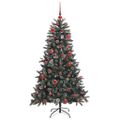 vidaXL Umelý vianočný stromček Zelená 150 cm PVC, plast a oceľ