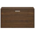 vidaXL Lavica na topánky hnedý dub 80x24x45 cm spracované drevo