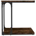 vidaXL Príručný stolík dymový dub 50x35x52 cm spracované drevo