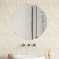 vidaXL Nástenné zrkadlo 70 cm okrúhle sklenené