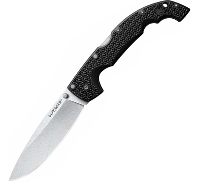 Cold Steel 29AXBZ Extra Large Drop Point Voyager taktický nôž 14 cm, Stonewash, čierna, Griv-Ex