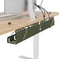 vidaXL Úložný box na káble pod stôl 2 ks Olivovo zelená 43 x 9 x 11 cm