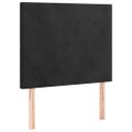 vidaXL Posteľný rám boxspring s matracom čierny 90x200 cm zamat