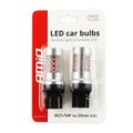 LED CANBUS 3030 24SMD T20 7443 WR21/5W Červené 12V/24V