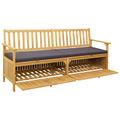 vidaXL Úložná lavička 2 -Seater 170 x 63 x 84 cm Obdĺžnikový