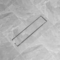 vidaXL Rovný sprchový odtok, 530x140 mm, nerezová oceľ