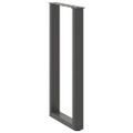 vidaXL Nohy ku konzolovému stolíku v tvare U, 2 ks, antracitové, 28 x (72-73) cm, oceľ