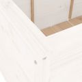 vidaXL Záhradný vyvýšený záhon biely 119,5x82,5x78 cm masívna borovica