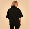 Dámske tričko Oversized Bliss Black - BeastPink, veľkosť S, veľkosť oblečenia S