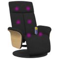 vidaXL Masážne relaxačné kreslo Čierna 79 x 87 x 104,5 cm látka