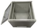 XtendLan 12U/600x600, na zeď, jednodílný, rozložený, skleněné dveře, šedý Rozvadec, 19", na stenu, jednodílný, výška 12U, 600×600, rozložený, sklenené dvere, nosnost 60kg, šedý