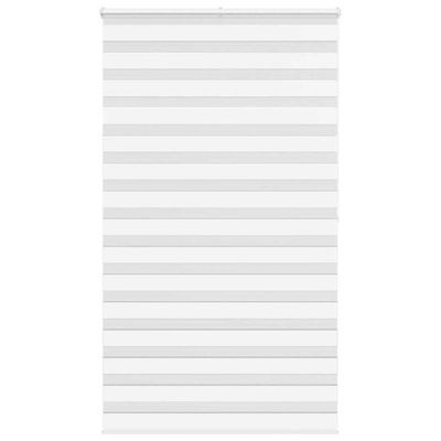 vidaXL Zebra roleta biela 120x200 cm šírka látky 115,9cm polyester