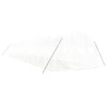 vidaXL Fóliovník s oceľovým rámom biely 42 m² 14x3x2 m