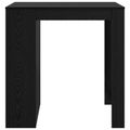 vidaXL Barový stôl 102 x 70 x 103,5 cm Kompozitné drevo Čierny dub