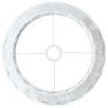vidaXL Tienidlo na stropnú lampu biele Ø38x23 cm prútené