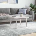 vidaXL Stolová doska biela 50x50x2,5 cm masívna borovica štvorcová