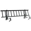 vidaXL Strážca snehu na streche Čierna 100 x 29,5 x 34,5 cm Oceľ