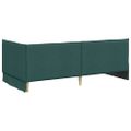 vidaXL Rohový rám postele Tmavozelená 100 x 200 cm látka