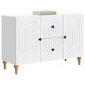 vidaXL TV skrinka so zásuvkou Biela 89 x 34,5 x 60 cm Kompozitné drevo