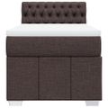 vidaXL Boxspring posteľ s matracom tmavohnedá 100x200 cm látka