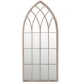 vidaXL Záhradné zrkadlo pieskové 100x45 cm exteriérové železo