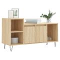 vidaXL TV skrinka dub sonoma 100x35x55 cm spracované drevo