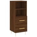 vidaXL Komoda hnedý dub 34,5x34x90 cm spracované drevo