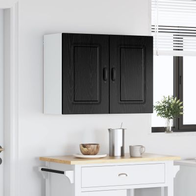 vidaXL Dvierka na umývačku Kalmar Čierny dub 80 x 31 x 60 cm