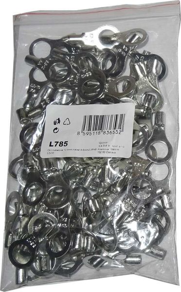 Oko káblové 10,5 mm, kábel 4-6 mm² (RNB 5,5-10), balenie 100 ks