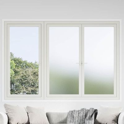vidaXL Okenné fólie matné biele PVC