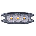 Výstražné osvetlenie oranžové 3x3W LED R65 R10 12/24V IP67