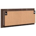 vidaXL LED kúpeľňová zrkadlová skrinka hnedý dub 100x12x45 cm