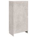 vidaXL Botník betónovo-sivý 55x35x108 cm spracované drevo