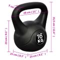 vidaXL Činka kettlebell 16 kg