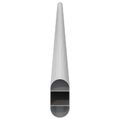 vidaXL Tyč do skrine 12 ks Strieborná 764 x 15 x 29 mm