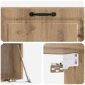 vidaXL Nástenná TV skrinka 98 x 31 x 30 cm Dub artisan