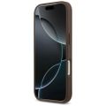 Puzdro Guess 4G Double Card Triangle pre iPhone 17 Pro, hnedá