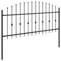 vidaXL Hrotová brána ASTEN 200 x 130 cm Čierna