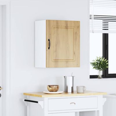vidaXL Kuchynská nástenná skrinka „Kalmar“ z dubového dreva Artisan, intenzívne drevo