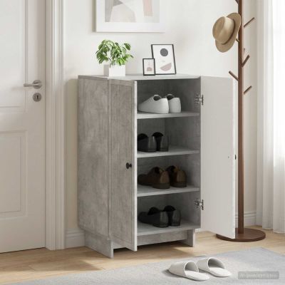 vidaXL Skriňa na topánky EDE 59,5 x 39,5 x 90 cm Kompozitné drevo