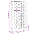 vidaXL Stojan na víno na 45 fliaš čierny 54x18x100 cm kované železo