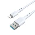 Kábel BWOO USB - Lightning 2m 3A biely