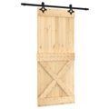vidaXL Posuvné dvere Prírodná a čierna 90 x 210 cm