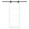 vidaXL Posuvné dvere ORKDAL 86 x 198,5 cm Biela a čierna