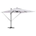 vidaXL Roma Parasol Béžová 286 x 284 x 270 cm Hliník a polyester